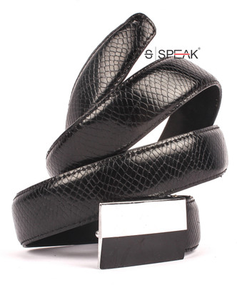

Speak Men Casual Black Genuine Leather Belt