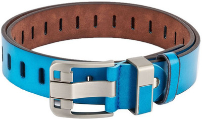 

Swiss Design Men Casual Blue Genuine Leather Belt