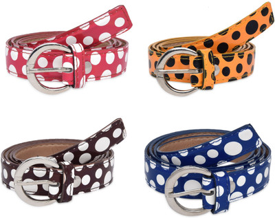 

SRS Women Casual Blue, Brown, Orange, Red Artificial Leather Belt, Blue-brown-orange-red-45