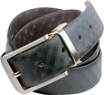 

PRUG Men Formal Black Genuine Leather Reversible Belt