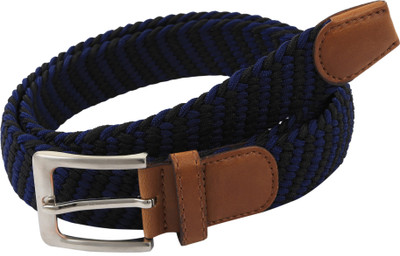

Alvaro Men Casual Black, Blue Fabric Belt