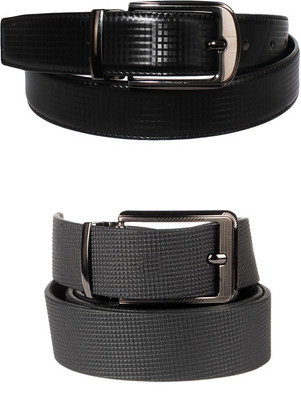 

Lenin Men Casual Black Genuine Leather Belt