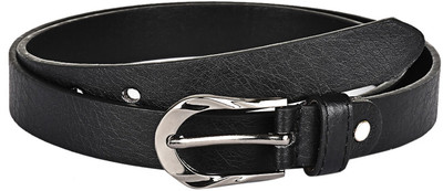

Buckle Up Women Formal Black Artificial Leather Belt