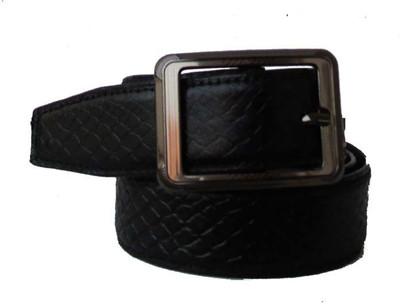 

Klaska Men Casual Black Genuine Leather Belt
