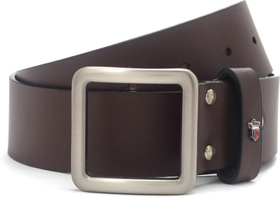 

Louis Philippe Men Brown Metal Belt, Red