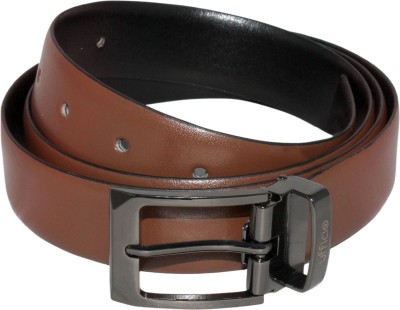 

Ufficio Men Formal Black, Tan Genuine Leather Reversible Belt