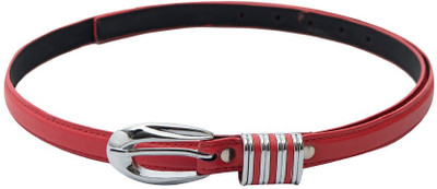 

Skyways Women Casual, Semi-formal Red Artificial Leather Belt, Red-02