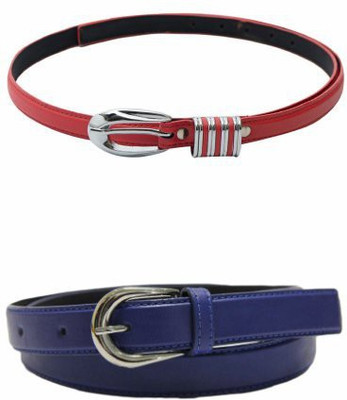 

Skyways Women Casual Red, Blue Artificial Leather Belt, Blue;red