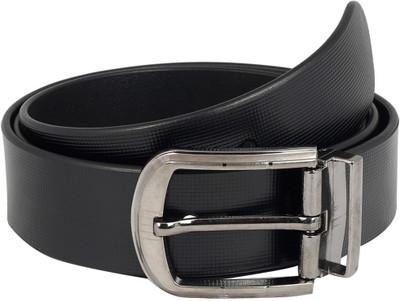 

The Blue Pink Men Casual Black Genuine Leather Belt, Black-01