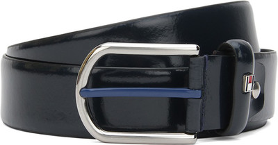 

Tommy Hilfiger Men Formal Blue Genuine Leather Belt, Navy