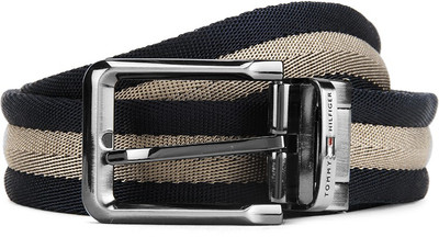 

Tommy Hilfiger Men Blue, Red Belt, Blue and red