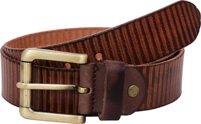 

Hornbull Men Casual Brown Genuine Leather Belt