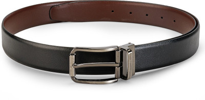 

Teakwood Men Black Genuine Leather Belt