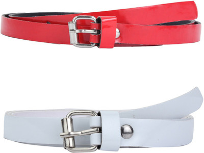 

SRS Women Casual Red, White Synthetic Belt