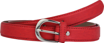 

SRS Women Casual Red Synthetic Belt