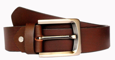 

Tops Men Casual Brown Genuine Leather Belt