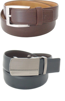 

SFA Men Formal Black Artificial Leather Reversible Belt