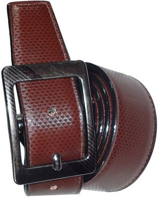 

AmahapGlamourDaze Men Formal Brown Artificial Leather Belt