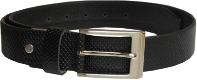 

eXcorio Men Semi-formal Black Genuine Leather Belt