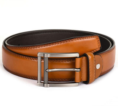 

Buckle Up Men Formal Tan Artificial Leather Belt
