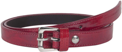 

Snoby Women Casual Red Artificial Leather Belt