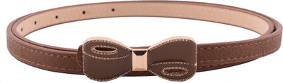 

Buckle Up Women Casual Brown Artificial Leather Belt
