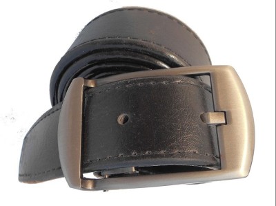 

P&E Men Formal Black Artificial Leather Belt