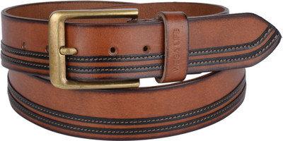 

Wega Life Men Casual Tan Genuine Leather Belt