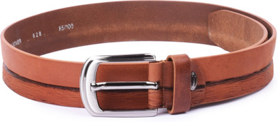 

Buckle Up Men Tan Genuine Leather Belt