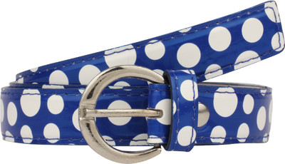 SRS Women Casual Blue, White Synthetic Belt