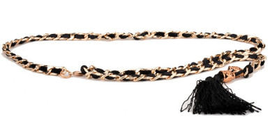 

Tiekart Women Casual Black Metal Belt