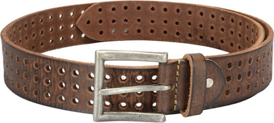 

Teakwood Men Casual Black Genuine Leather Reversible Belt