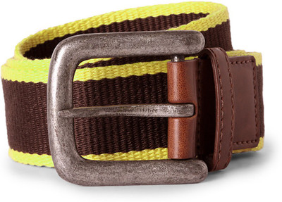 

Peter England Men Casual Brown Canvas Belt