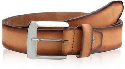 

Buckle Up Men Casual Tan Genuine Leather Belt