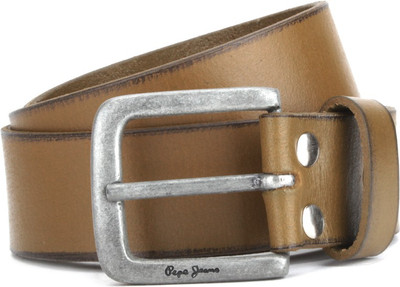 

Pepe Jeans Men Brown Genuine Leather Belt, Tan