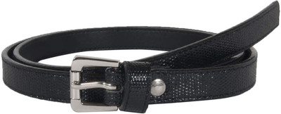 

Snoby Women Casual Black Artificial Leather Belt
