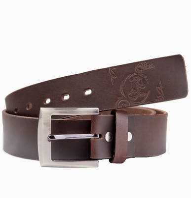 

99Cells Men Casual Brown Genuine Leather Belt