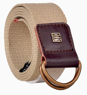 

OTLS Men & Women Casual Beige Canvas Belt