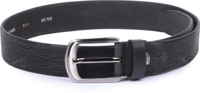

Buckle Up Men Black Genuine Leather Belt