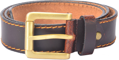 

Hidelink Men Formal Brown Genuine Leather Belt