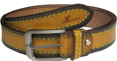 

eXcorio Men Casual Tan Genuine Leather Belt