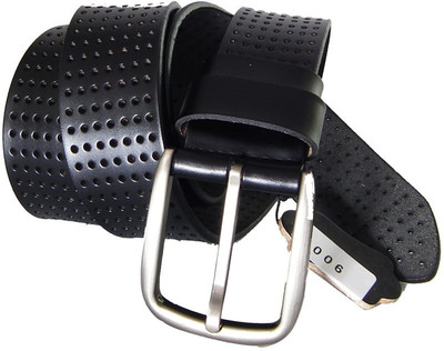

Lion Heart Men Casual Black Genuine Leather Belt