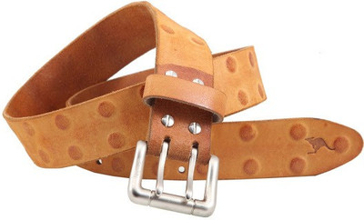 

Kangoo Men Casual Tan Genuine Leather Belt