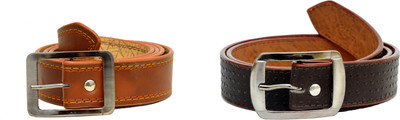 

Tiwari Collection Men Brown Artificial Leather Belt