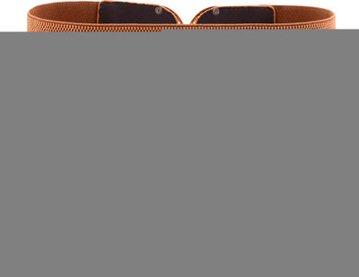 

Buckle Up Women Casual Tan Artificial Leather Belt