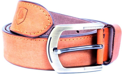

LANDER Men Tan Genuine Leather Belt