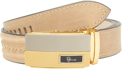 

Hawai Men Casual, Formal Brown Genuine Leather Belt, Light brown