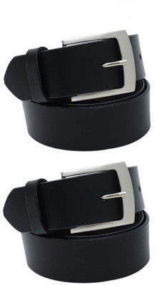 

SRS Men Formal Black Artificial Leather Belt