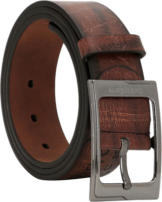 

Comfort Zone Men Casual, Formal Brown Artificial Leather Belt, Charming brown