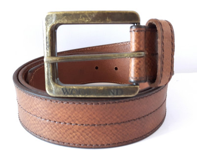 

Woodland Men Tan Genuine Leather Belt